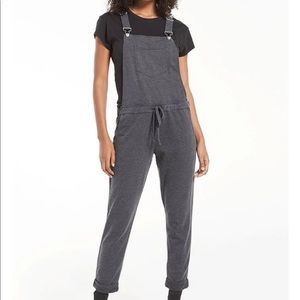 Women’s Black Cuffed Overalls